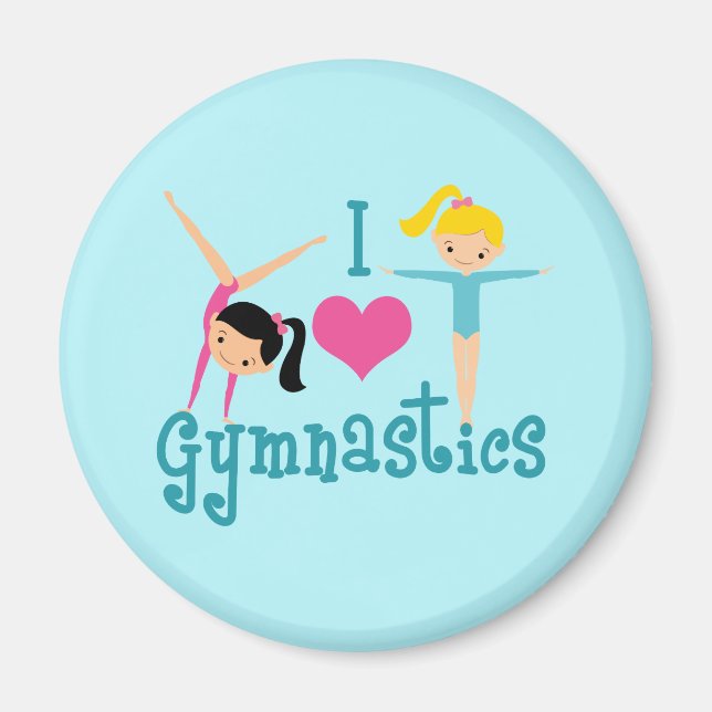 Aimant I Love Gymnastique (Devant)