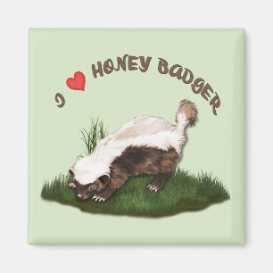 Aimant I Love Honey Badger