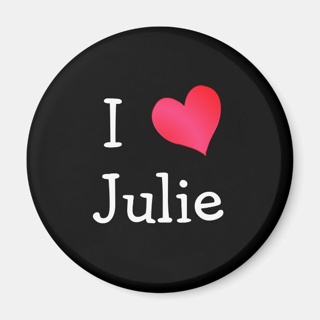 Aimant I Love Julie (Devant)
