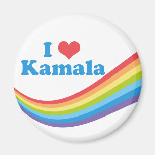 Aimant I Love Kamala Rainbow Election