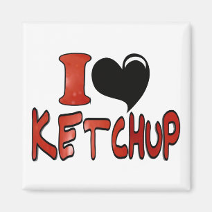 Aimant I Love Ketchup