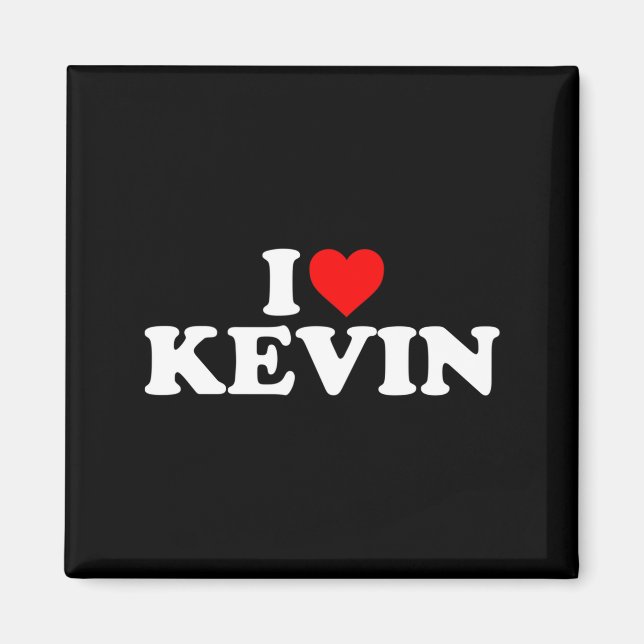 Aimant I Love Kevin - Heart Long Sleeve  (Devant)