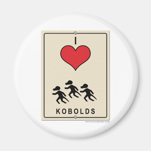 Aimant I Love Kobolds (Devant)