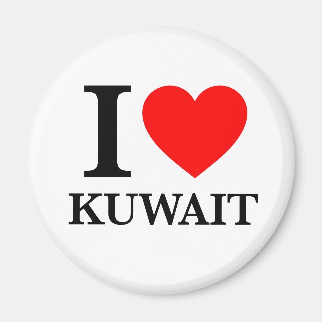 Aimant I Love koweït (Devant)
