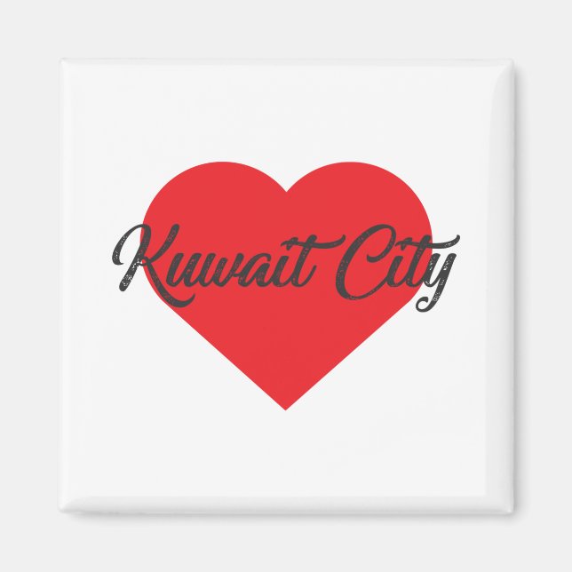 Aimant I Love Kuwait City (Devant)