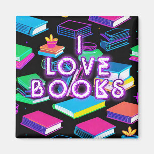 Aimant I Love Livres Colorful 2