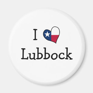 Aimant I Love Lubbock Texas