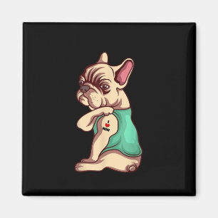 Aimant I Love Maman Tattoo Lover Funny French Bulldog