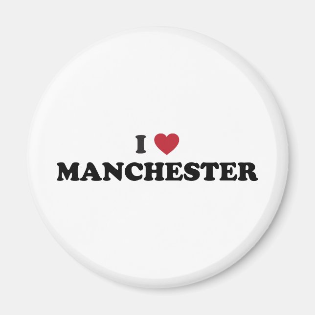 Aimant I Love Manchester New Hampshire (Devant)