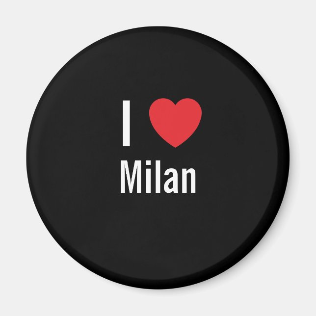 Aimant I love Milan (Devant)