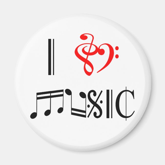 Aimant I Love Music (Devant)