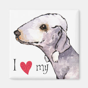Aimant I Love my Bedlington Terrier