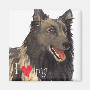 Aimant I Love my Belgian Tervuren