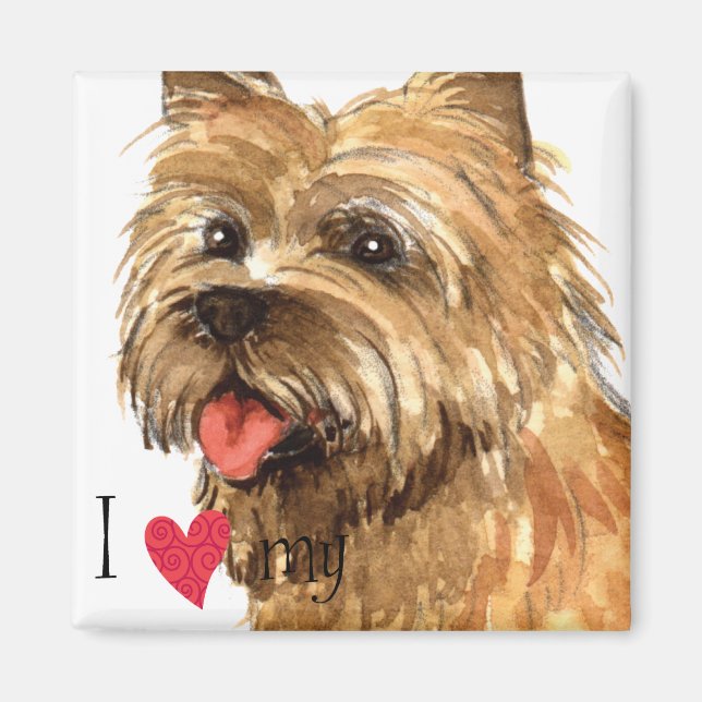 Aimant I Love my Cairn Terrier (Devant)