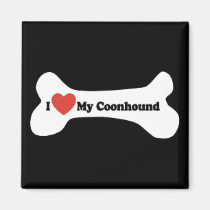 Aimant I Love My Coonhound - Chien Bone