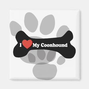 Aimant I Love My Coonhound - Chien Bone