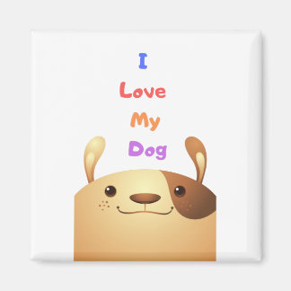 Aimant I Love My Dog - c