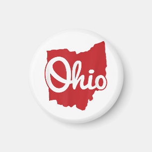 Aimant I love My Ohio Home Script Ohio