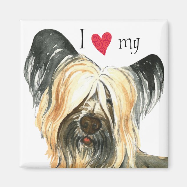 Aimant I Love my Skye Terrier (Devant)