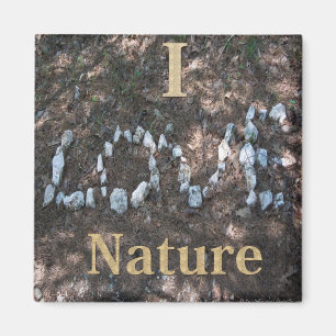 Aimant I Love Nature Vêtements et cadeaux