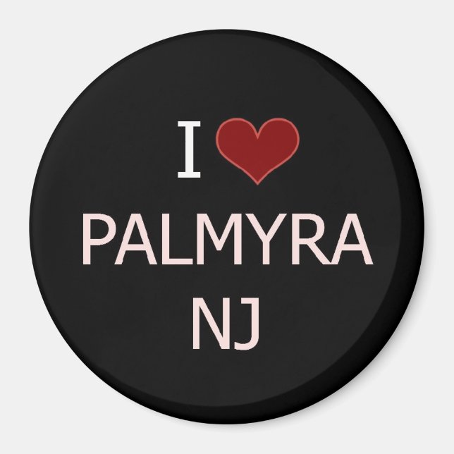 Aimant I Love Palmyra, NJ (Devant)