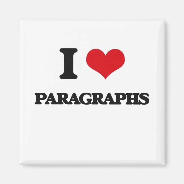 Aimant I Love Paragraphes (Devant)