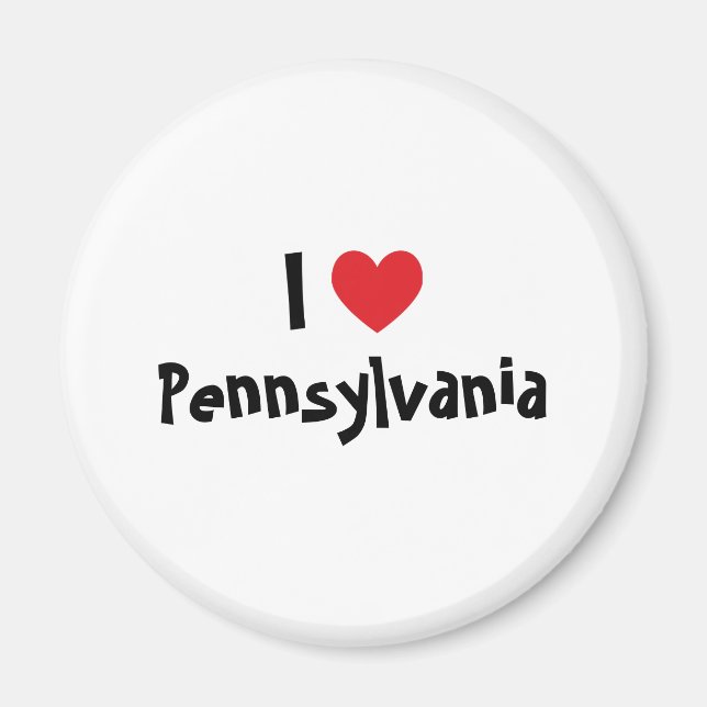 Aimant I Love Pennsylvania (Devant)