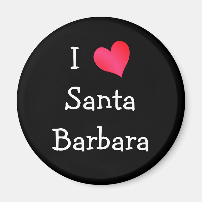 Aimant I Love Père Noël Barbara (Devant)