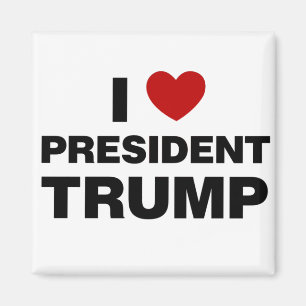 Aimant I Love Président Trump Heart