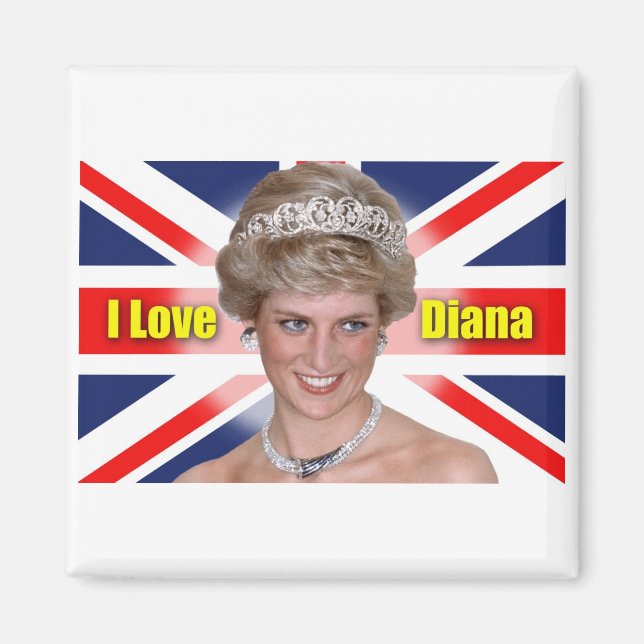 Aimant I Love Princess Diana (Devant)