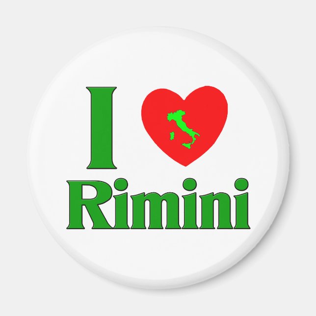 Aimant I Love Rimini Italie (Devant)