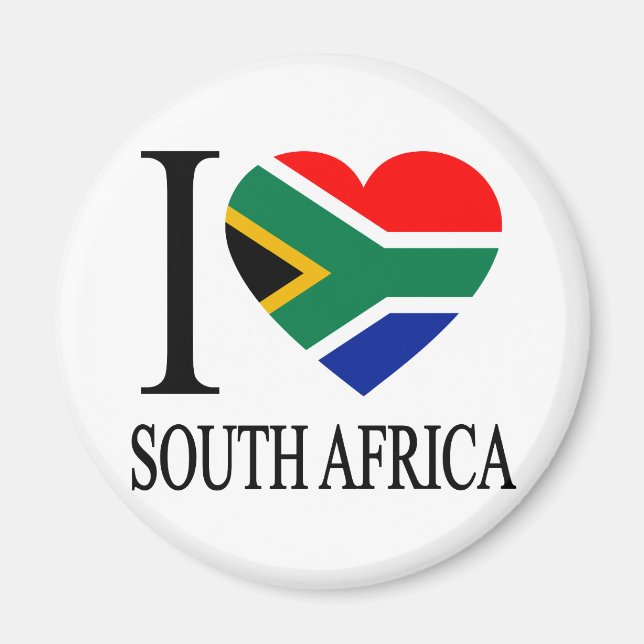 Aimant I Love South Africa (Devant)