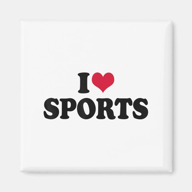 Aimant I Love Srts Fitness Motivation  (Devant)