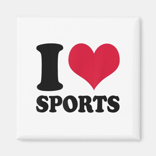 Aimant I Love Srts Fitness Motivation  (Devant)