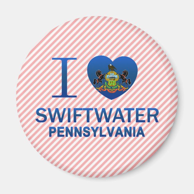 Aimant I Love Swiftwater, PA (Devant)