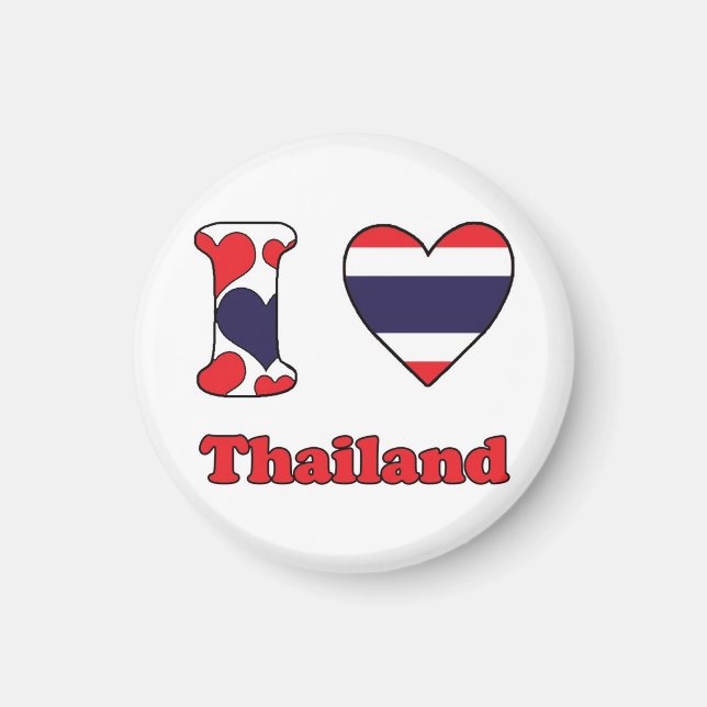Aimant I love Thailand (Devant)