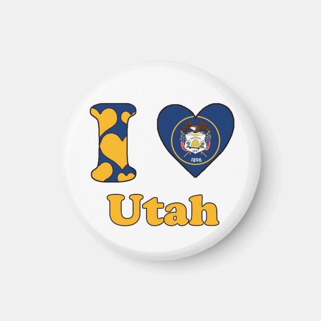Aimant I love Utah (Devant)