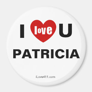 Aimant I Love You Patricia