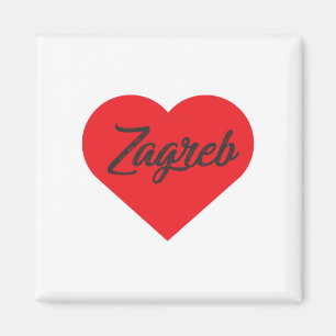 Aimant I Love Zagreb - Croatie