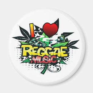 Aimant I musique de reggae de coeur