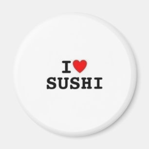 Aimant I sushi de coeur