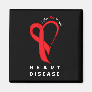 Aimant I Wear Red To Fight Heart Disease Awareness Chd Gi