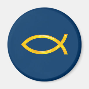 Aimant Ichthus - Symbole chrétien du poisson