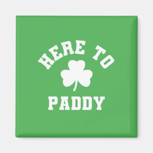 Aimant Ici à Paddy Funny Shamrock de la Saint Patrick