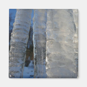 Aimant Icicles Abstrait Blue Winter Photographie
