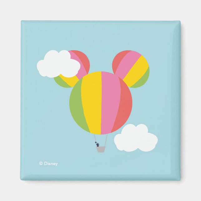 Aimant Icône de ballon à air chaud Mickey Mouse (Devant)