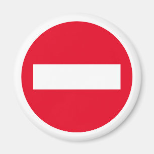 Aimant Icône de signe STOP Ne pas entrer Pas Entrée frigo