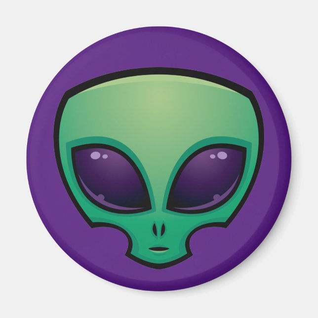 Aimant Icône de tête de l'Alien (Devant)