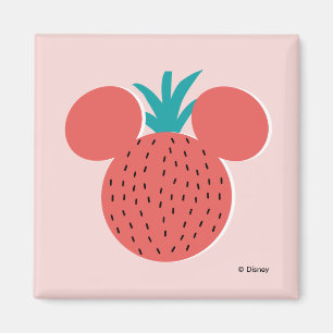 Aimant Icône Mickey Mouse Fraise