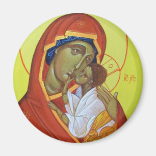 Aimant Icône Orthodoxe Vierge de l'aimant de baiser doux